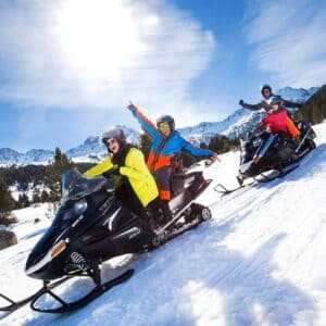 Everent actividad de moto de nieve