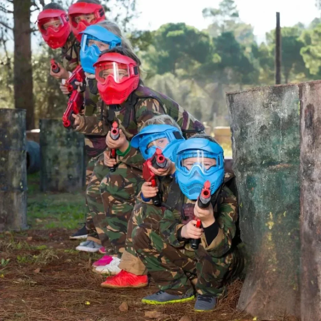 Actividad de paintball para niños