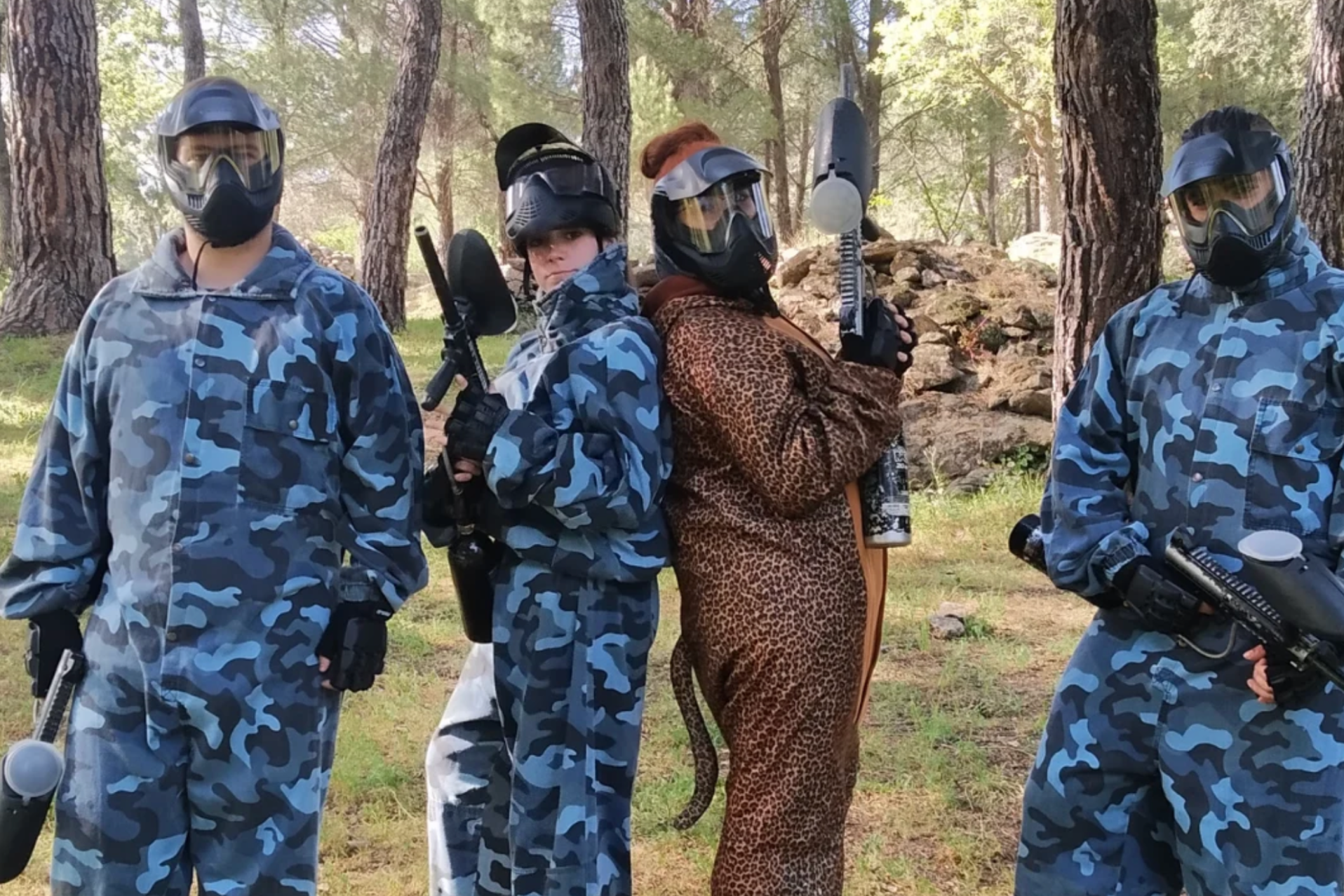 Paintball en el Valle del Tiétar con diferentes misiones en Piedralaves, Ávila.