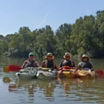 Actividades acuáticas en el río Ebro