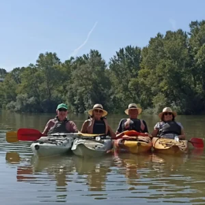 Actividades acuáticas en el río Ebro