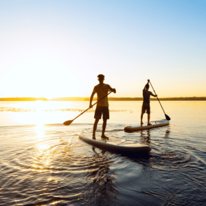 Paddle surf embalse arenoso