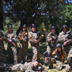 Paintball adulto en Maçanet de la Selva, Girona.