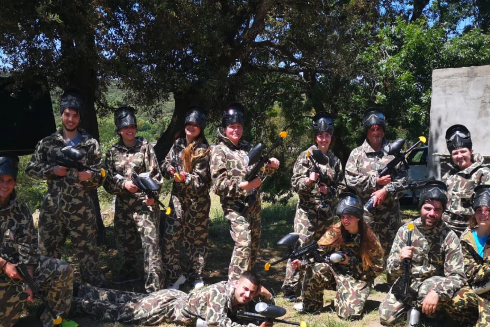 Paintball adulto en Maçanet de la Selva, Girona.