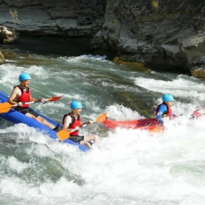 Descenso en canoraft por el río Gállego desde Murillo de Gállego, Zaragoza