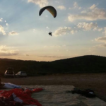 Bautismo de vuelo en parapente en Villar del Arzobispo, Valencia.