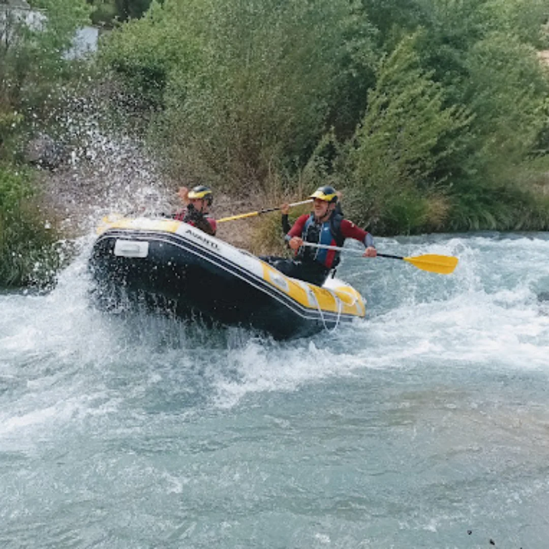 Rafting down the Guadalope River in Castellote