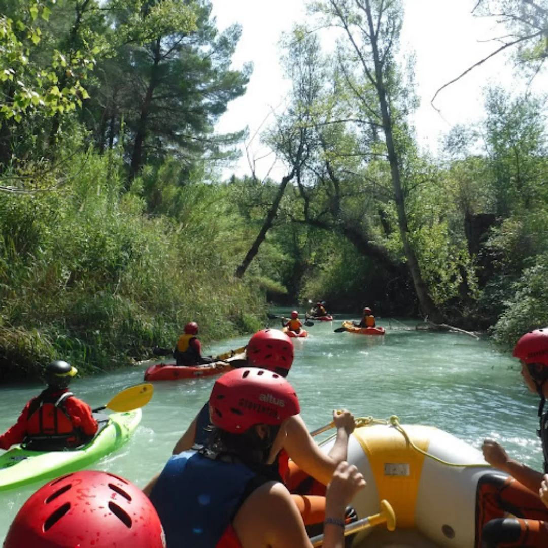 Raft excursion on the Guadalope River from Castellote