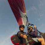 Bautismo de vuelo en parapente biplaza por Tierras Altas de Lorca en Murcia.