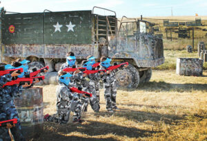 Paintball para niños al norte de Madrid en Villalba.