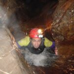 Espeleobarranquismo en la cueva de Tinganón desde Arriondas, Asturias