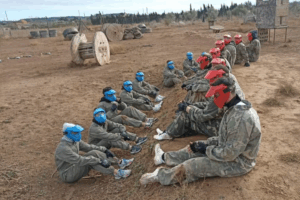Paintball adulto y menú con paella en Torrent, Valencia.