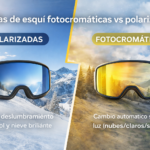 Cómo elegir gafas de esquí fotocromáticas o polarizadas según la luz