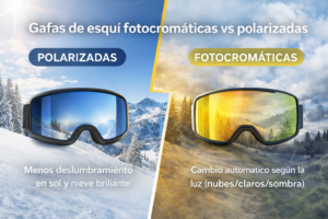 Gafas fotocromaticas vs polarizadas
