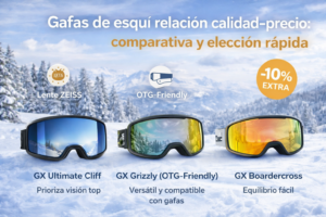 Mejores gafas de esquí relación calidad-precio