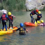 Gymkana acuática para grupos en el río Gállego