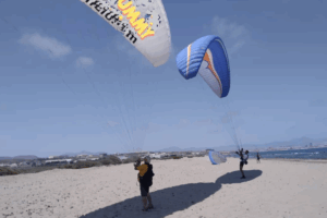 Vuelo didáctico en parapente biplaza desde "El Palomaret" en Agost.