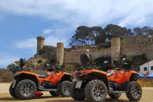 Ruta en Quad al famoso castillo de Tossa de Mar y sus murallas.