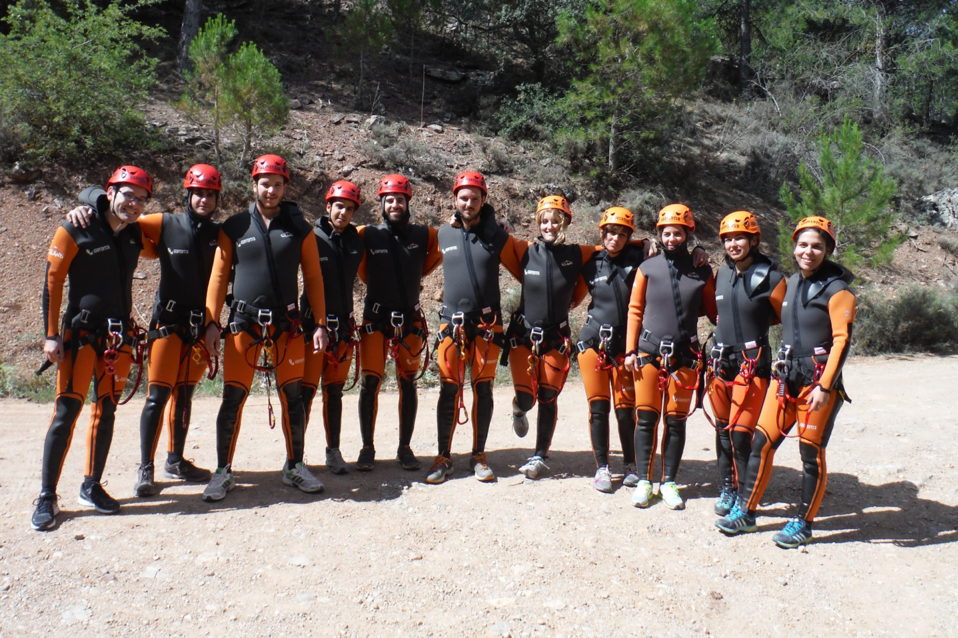 Barranco acuƔtico Amanaderos en Teruel.