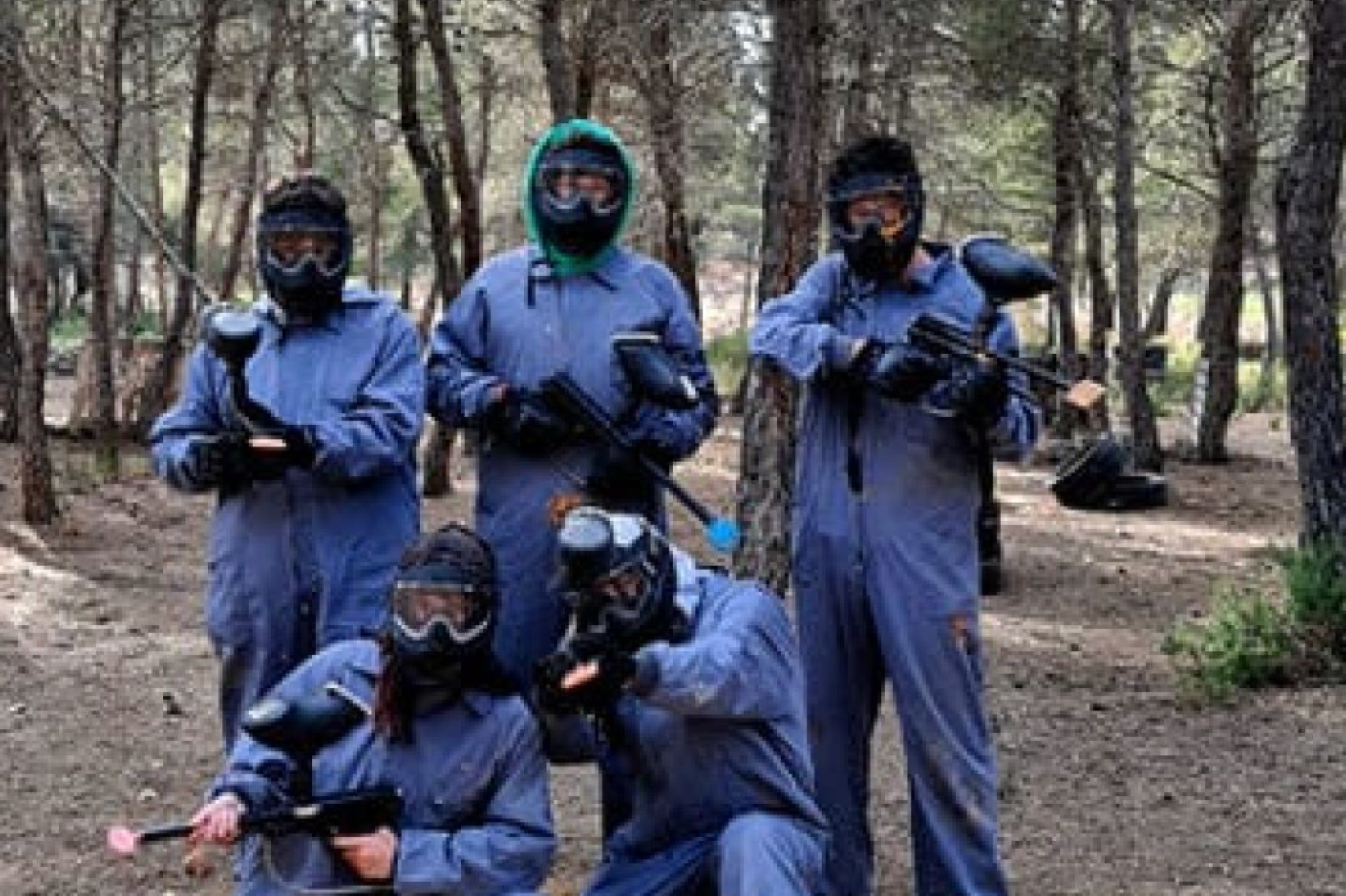 Paintball en plena naturaleza en Teruel.