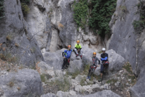 Barranco seco de Villarosario en Aliaga, Teruel.
