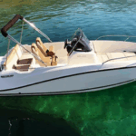 Alquiler de Lancha Quicksilver Open 605 con 7 plazas y 155cv en Castellón.