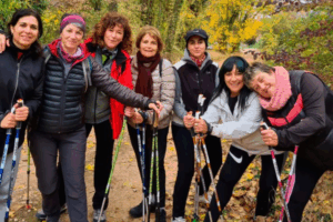 Ruta guiada de Nordic Walking en La Rioja.