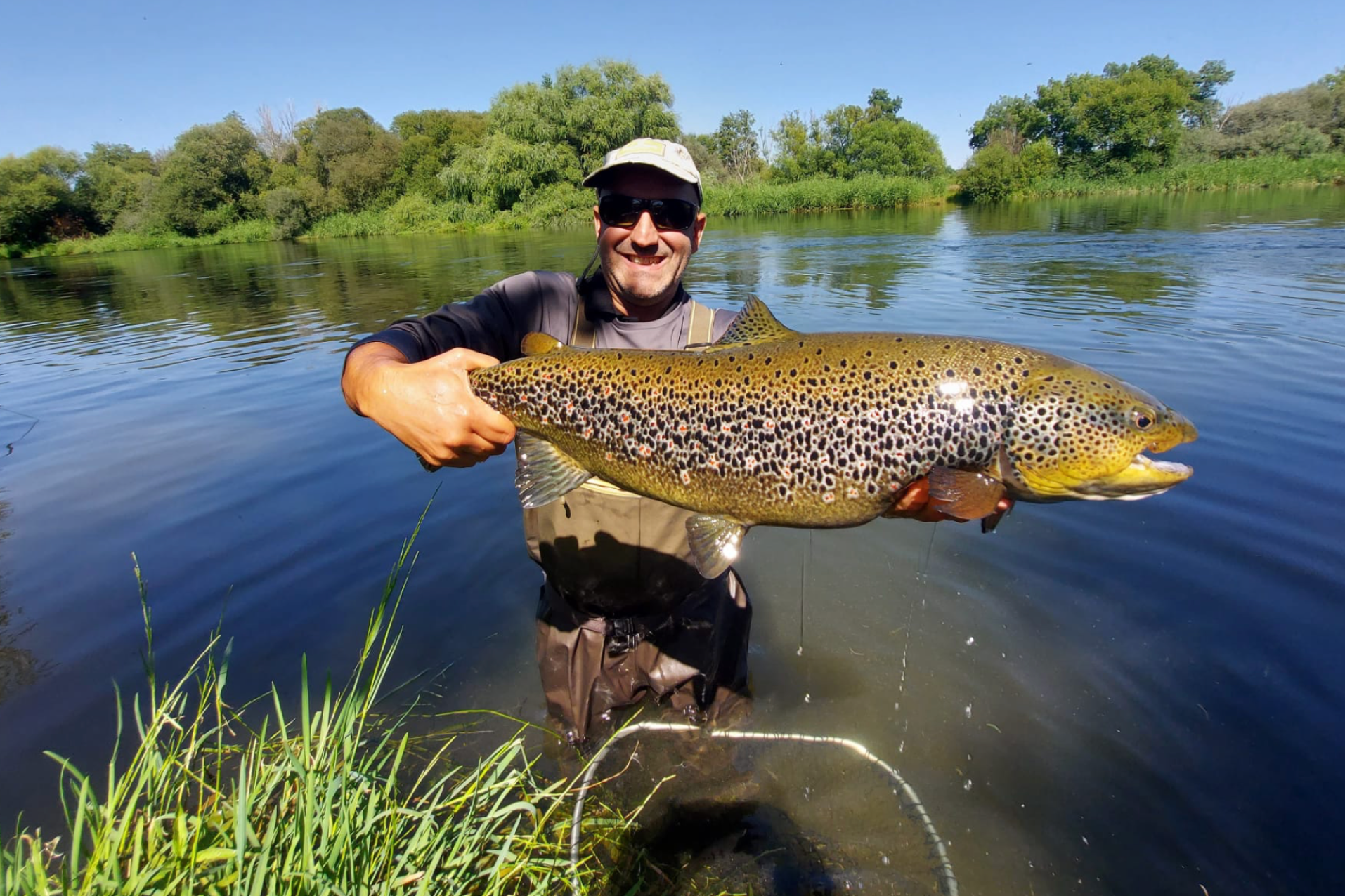 Jornada de Pesca guiada en el río Tormes.