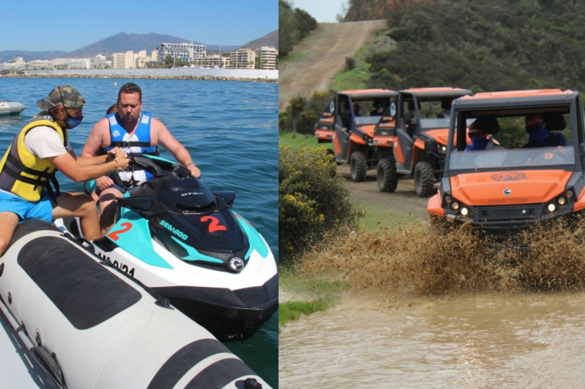 Pack ruta en Buggy + Moto de agua en Marbella..