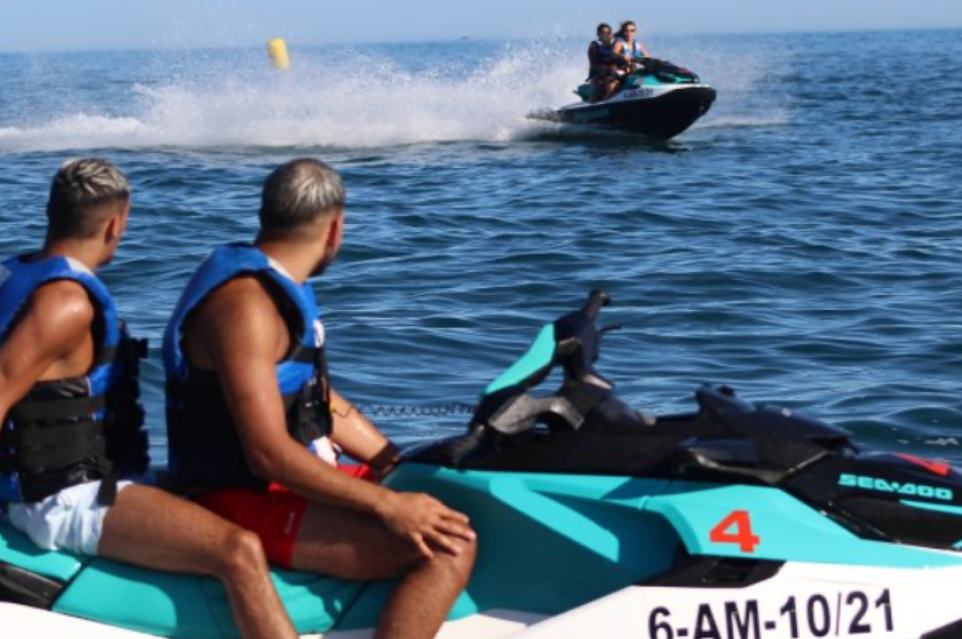 Circuito cerrado de Moto de Agua en el Puerto Virgen del Carmen.