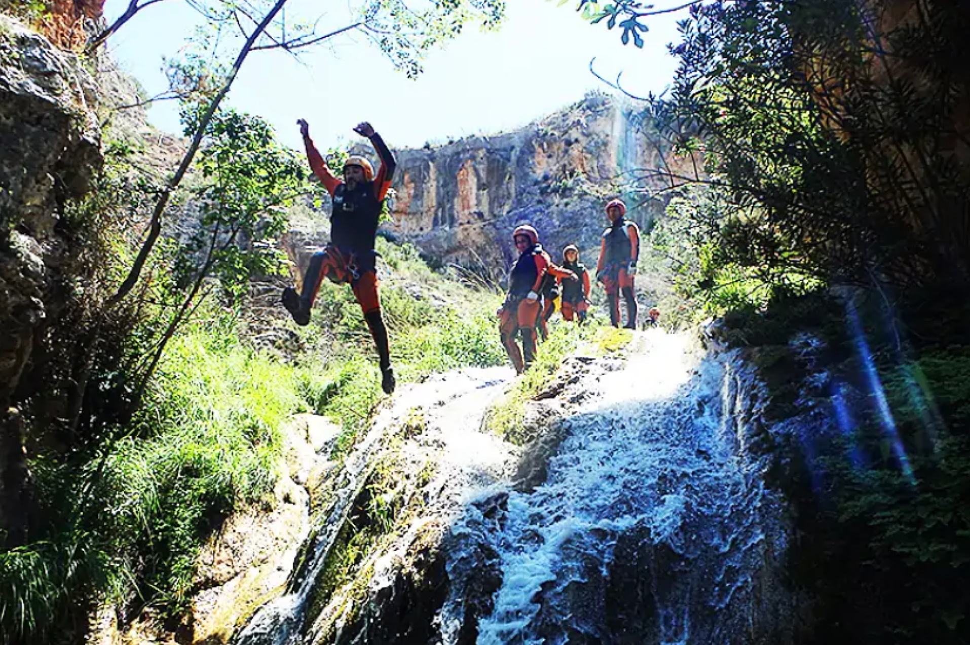 Barranco acuƔtico de Otonel en Valencia.