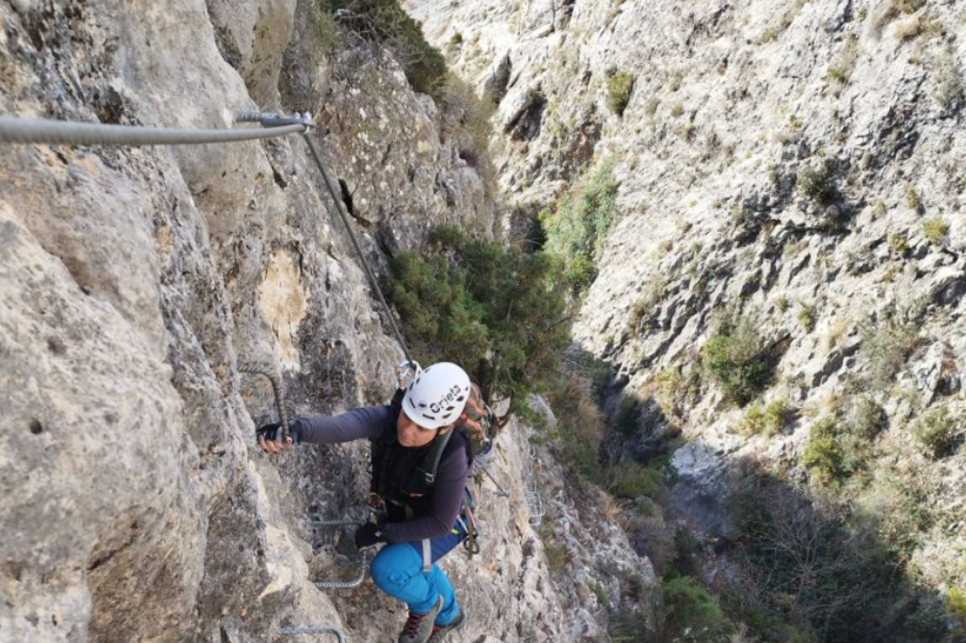 VĆa Ferrata Les Raboses en Alicante.