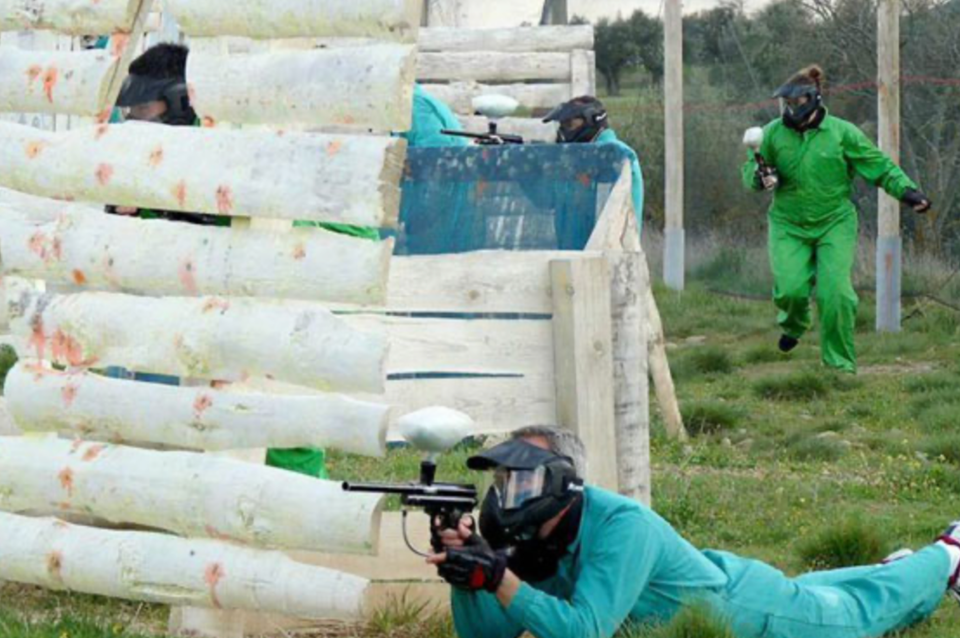 Paintball para adultos en Murillo de GƔllego, Zaragoza.
