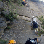 Vía Ferrata en los Mallos de Riglos, Huesca.