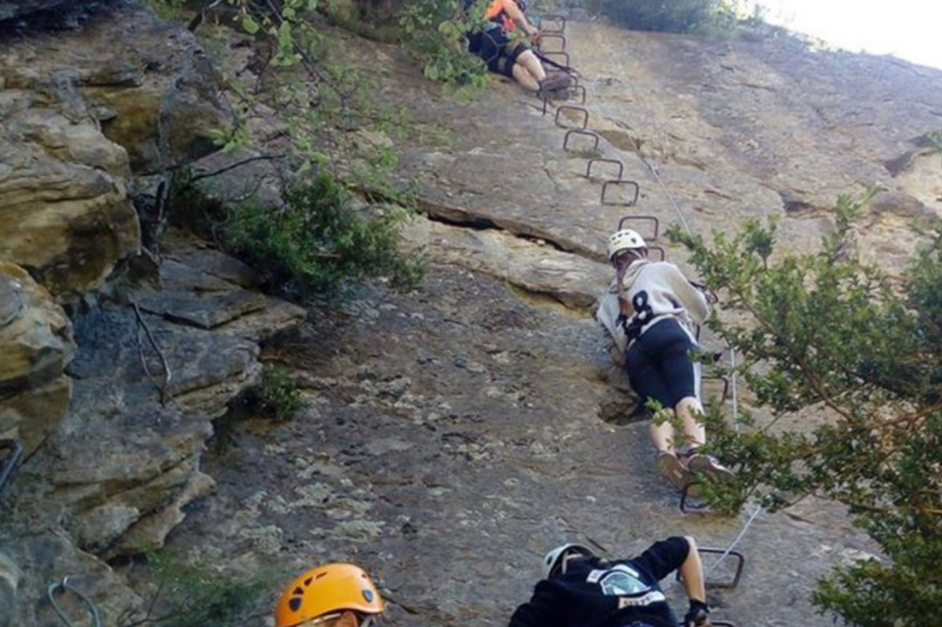 Vía Ferrata en los Mallos de Riglos, Huesca.
