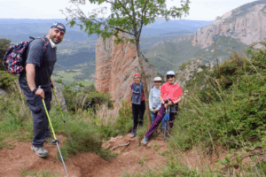 Senderismo interpretativo desde Murillo de Gállego hasta los Mallos de Riglos en Zaragoza.