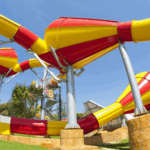 Entrada a Aqualand en Torremolinos, Málaga.