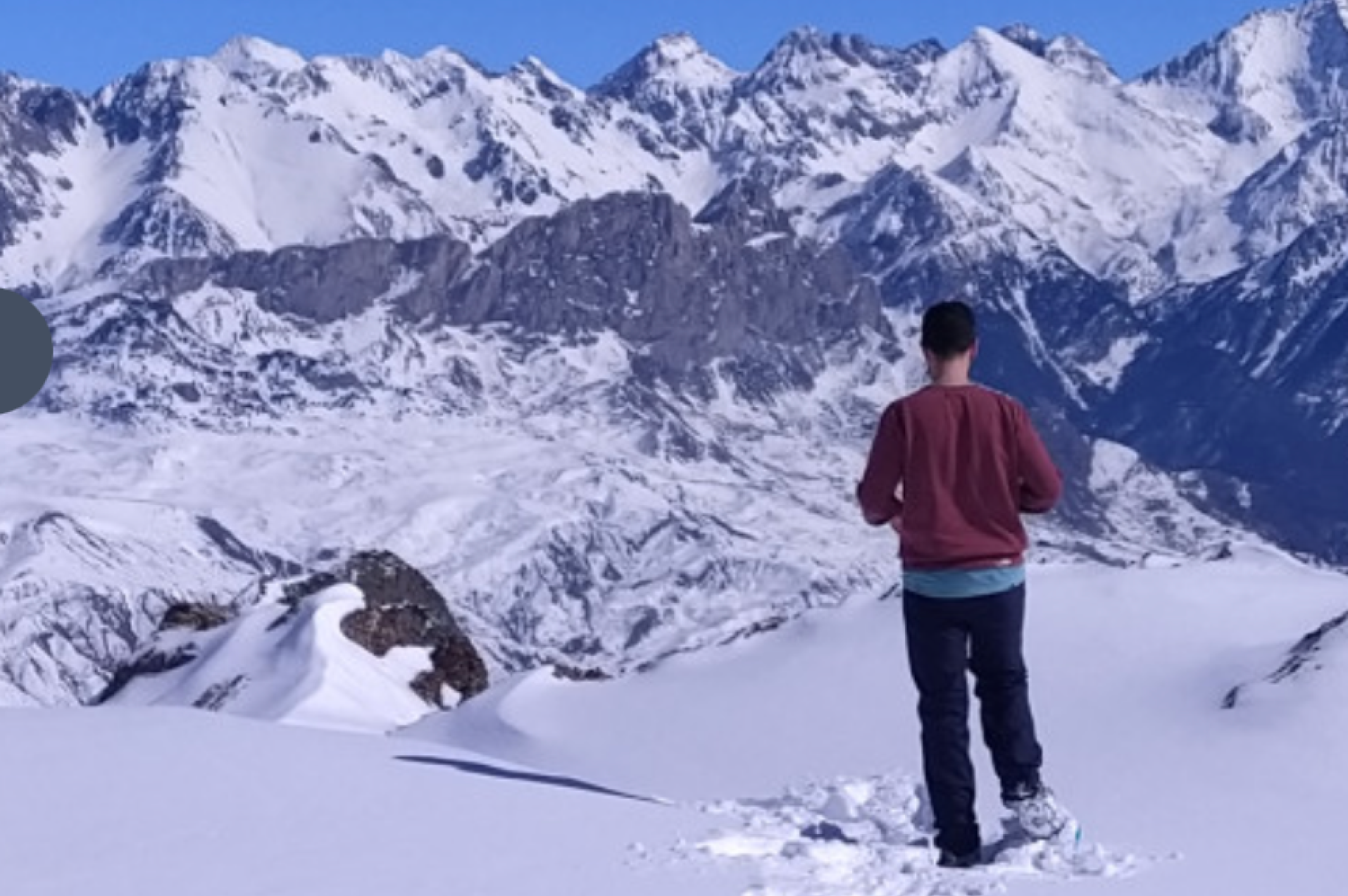 Ruta guiada de Raquetas de nieve a Cuyaralet desde Laruns.