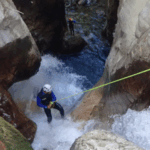 Barranco Sorrosal de nivel avanzado en el Pirineo Aragonés, Huesca.