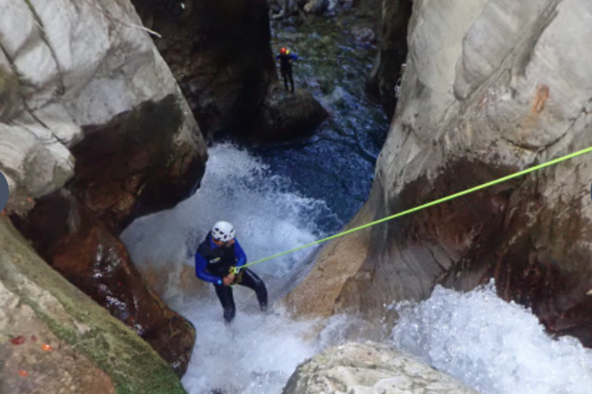 Barranco Sorrosal de nivel avanzado en el Pirineo Aragonés, Huesca.