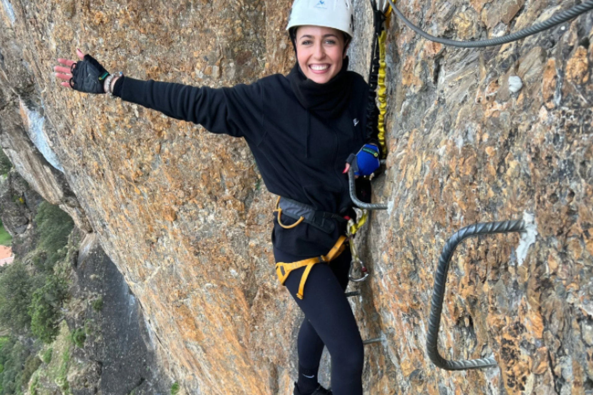Vía Ferrata de Camaleño en Los Picos de Europa, Cantabria.